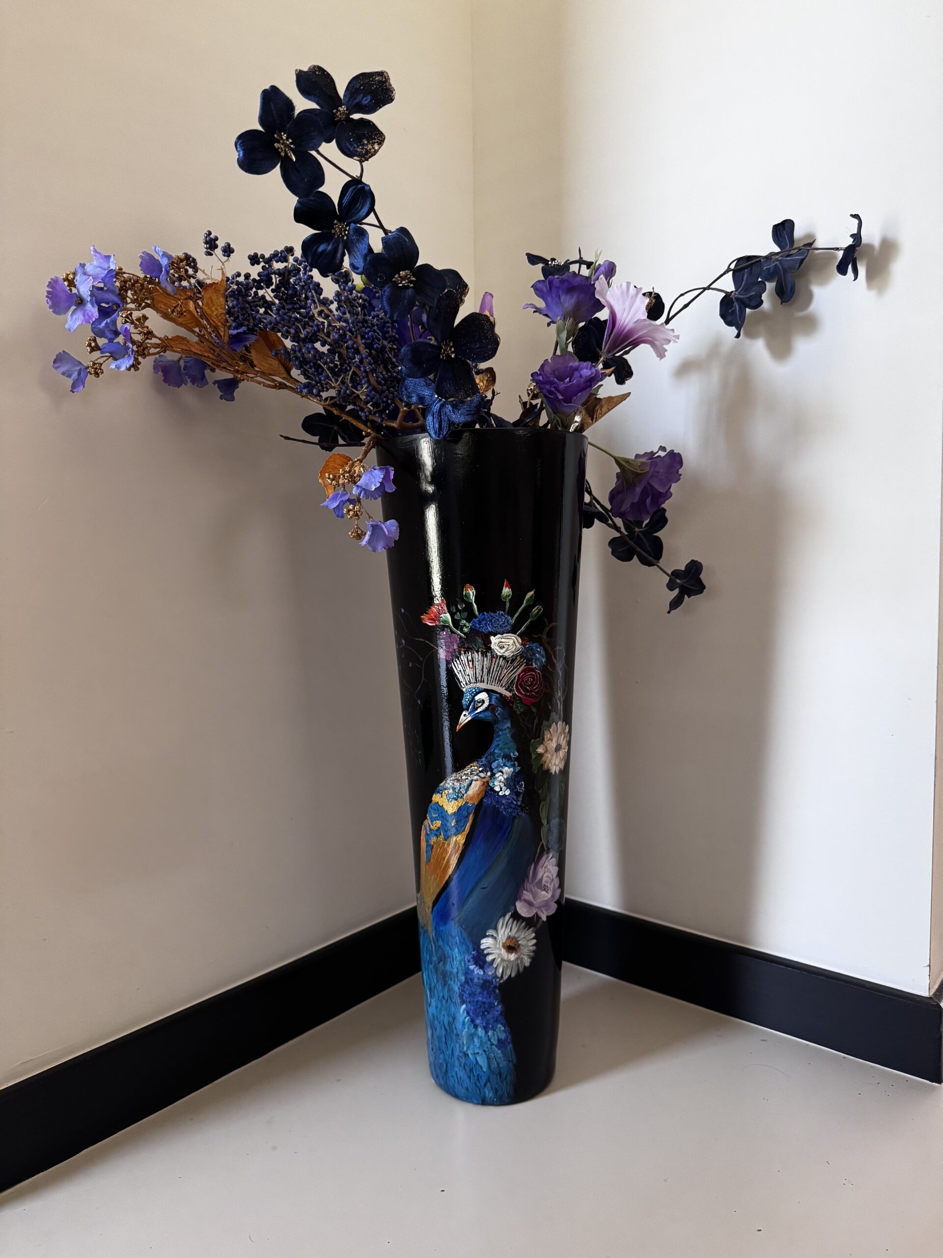 Art - Handbeschilderde Vaas - Afbeelding 2