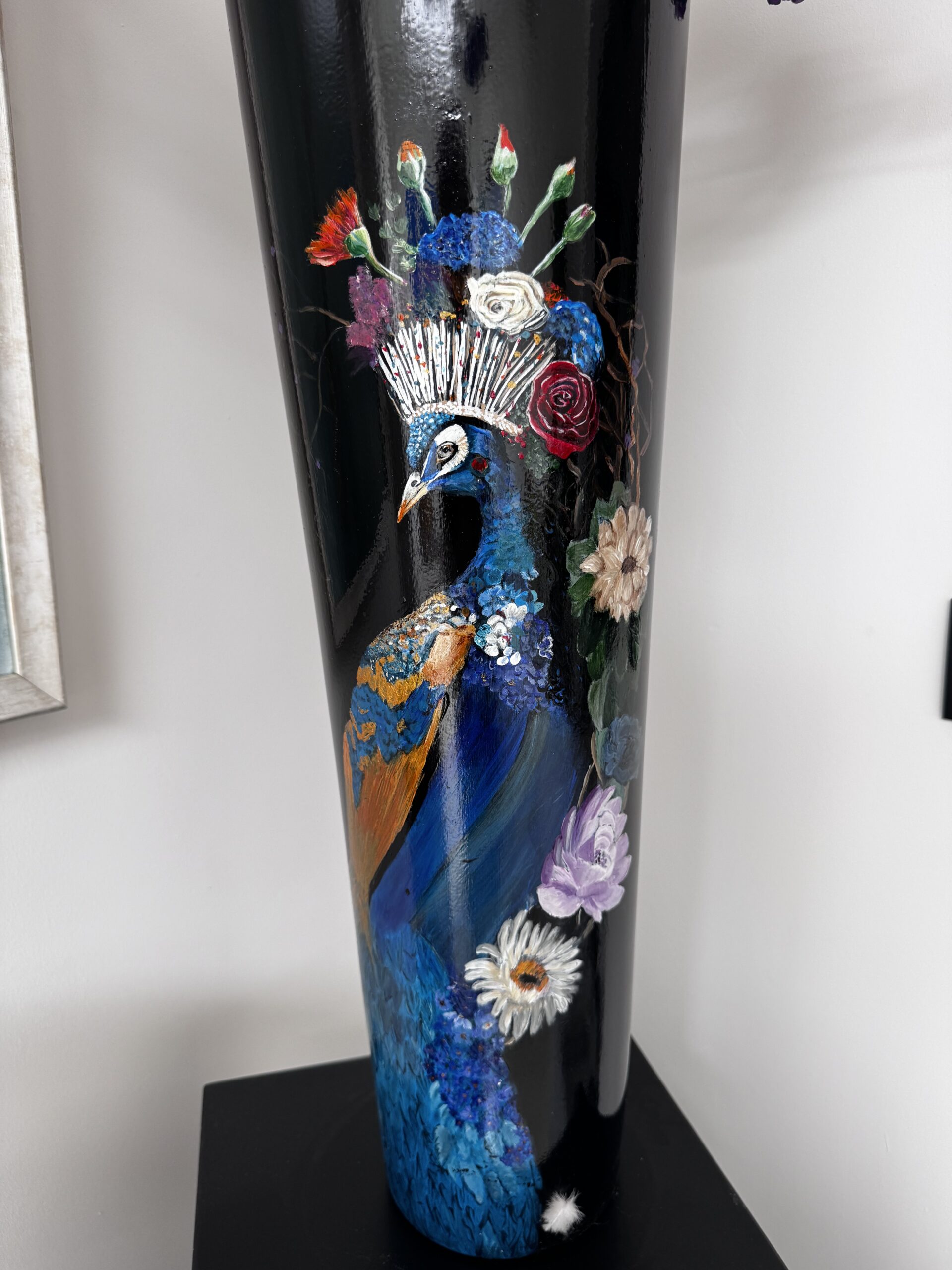Art - Handbeschilderde Vaas - Afbeelding 3